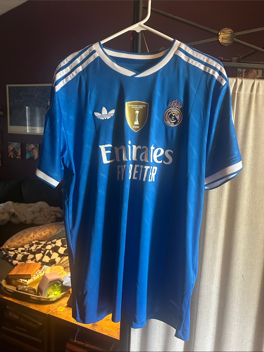 HP Royal Blue Men's Soccer Jersey with White Accents